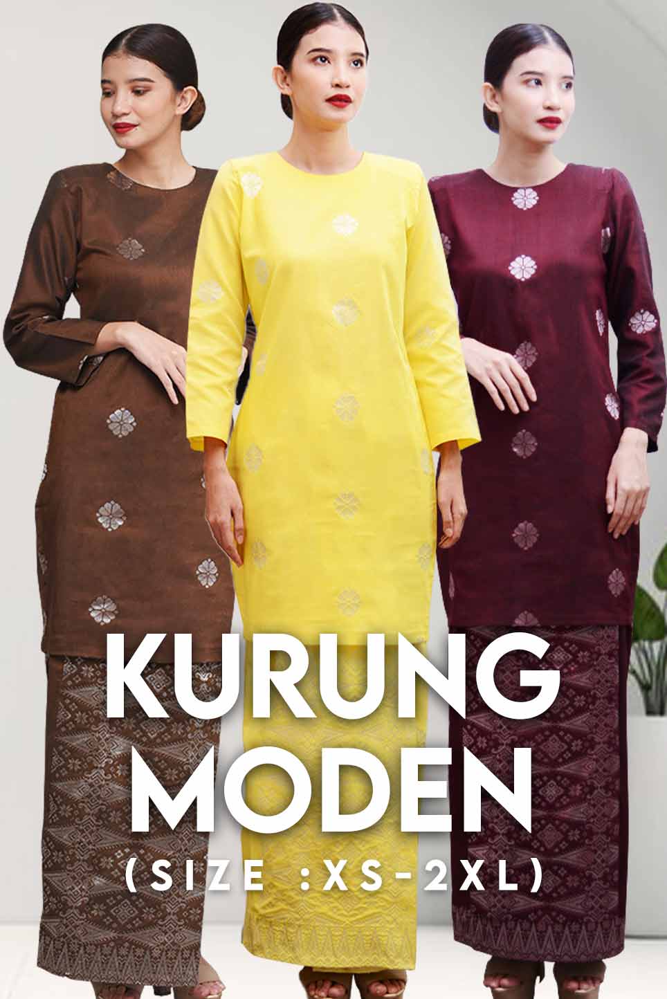 Baju Kurung Moden - XS to 2XL - songketexclusive