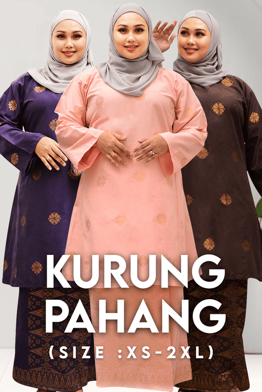 Baju Kurung Pahang | 𝑿𝑺 𝑻𝑶 2𝑿𝑳 - songketexclusive
