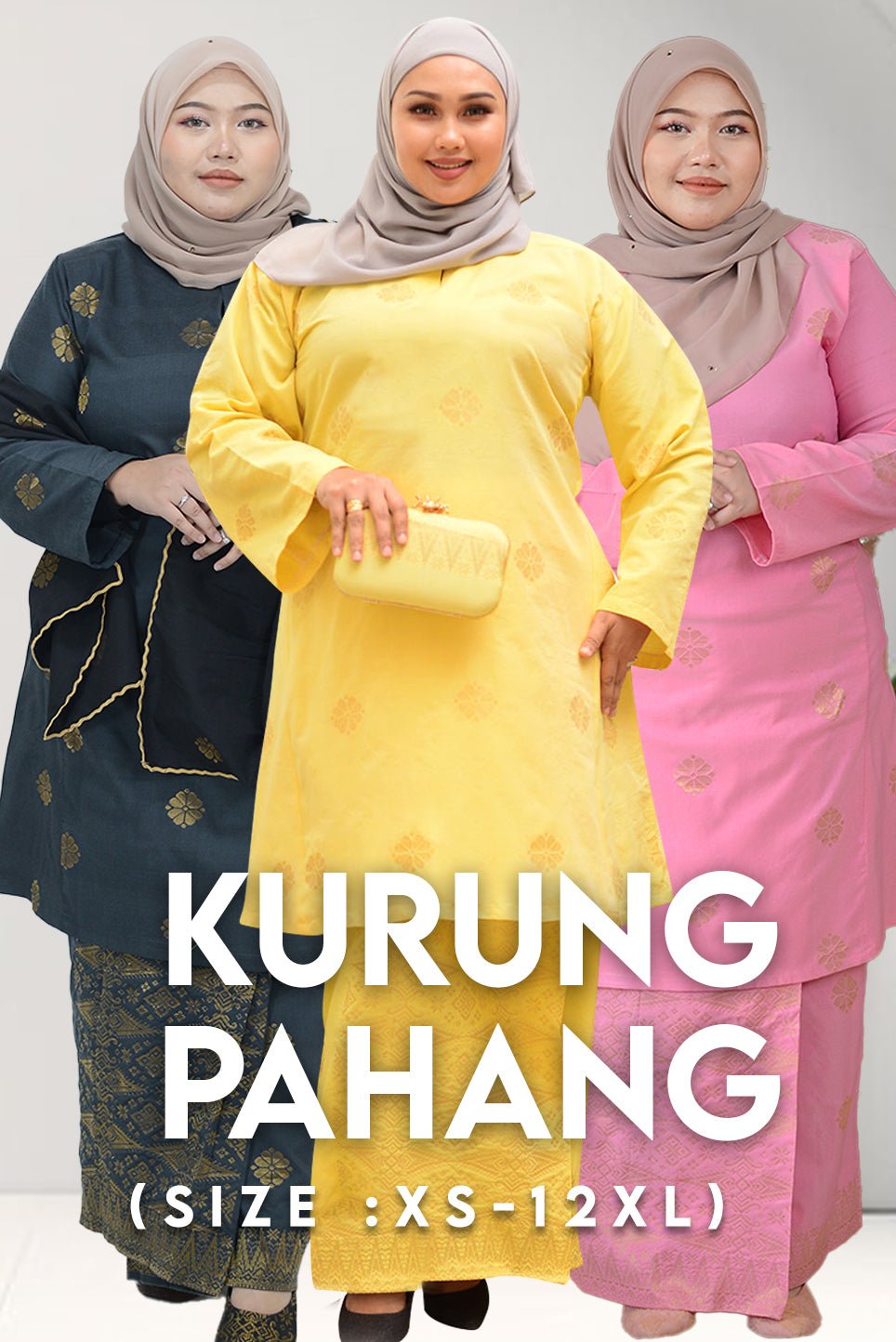 Baju Kurung Pahang | 3XL to 12XL - songketexclusive
