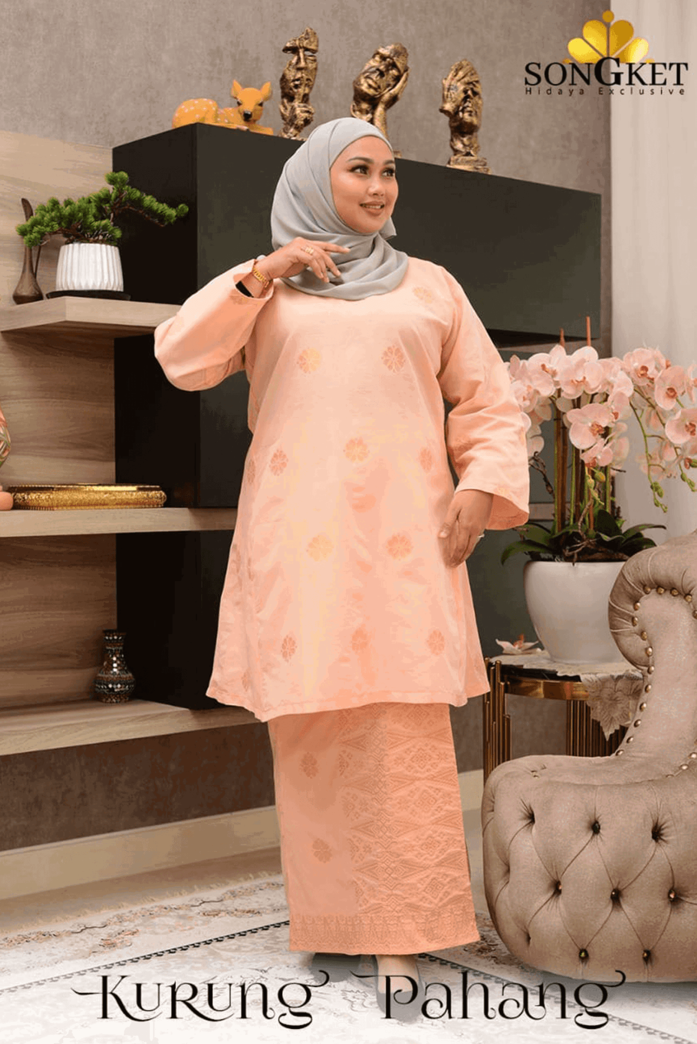 Baju Kurung Pahang | 3XL to 12XL - songketexclusive