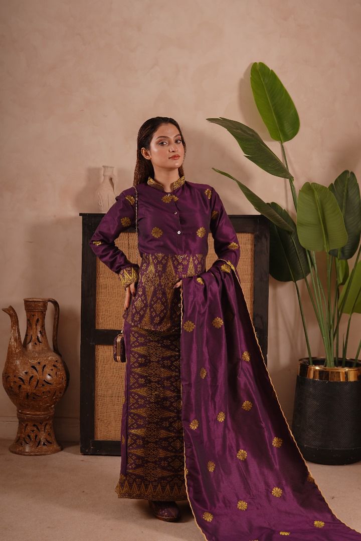 Baju Songket Coraq Cheongsam - Xs to 8xl - songketexclusive