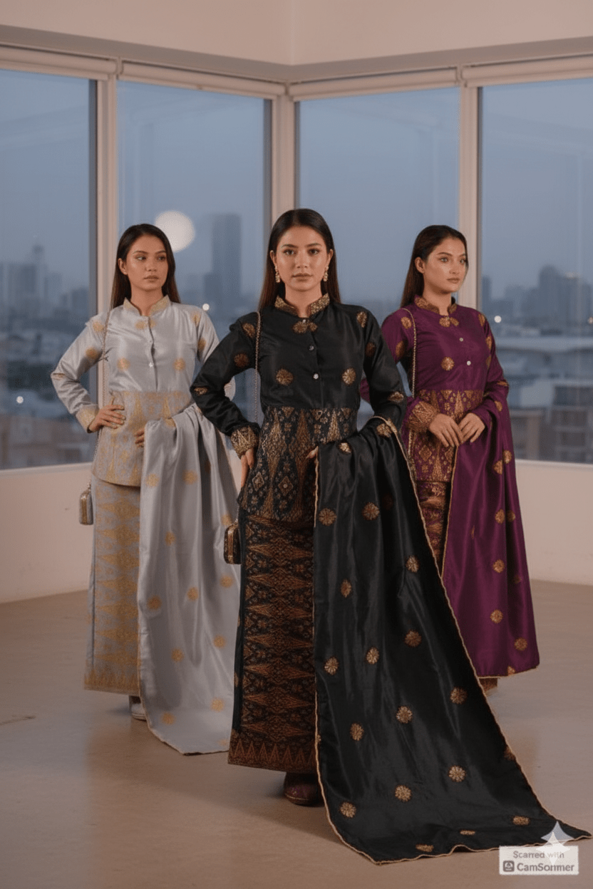 Baju Songket Coraq Cheongsam - Xs to 8xl - songketexclusive
