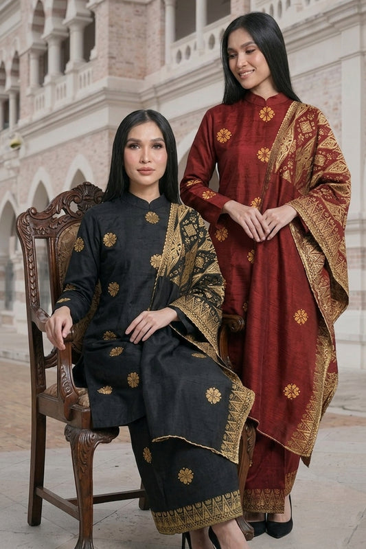 Baju Cecak Musang - Free Selendang - Xs to 5xl
