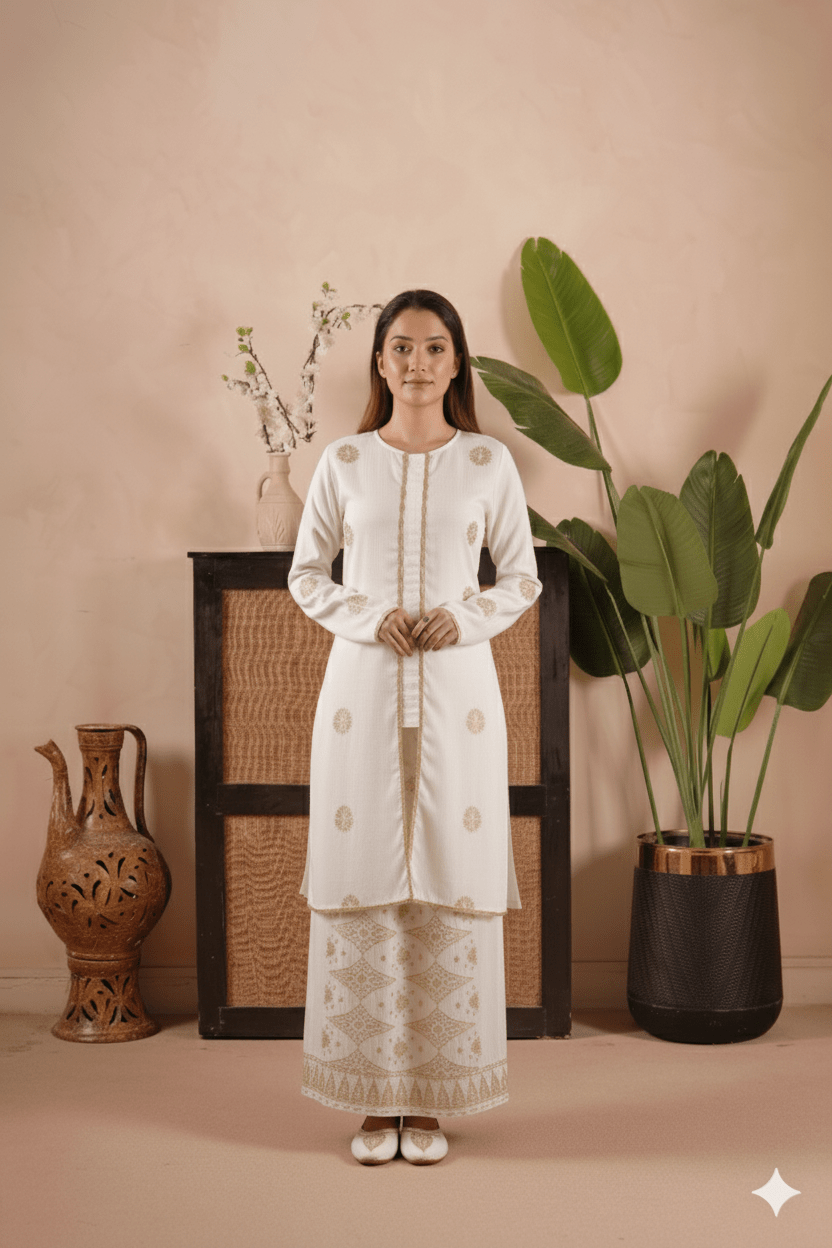 Exclusive Kebaya Kirinting Free Selendang - Xs to 8Xl - songketexclusive