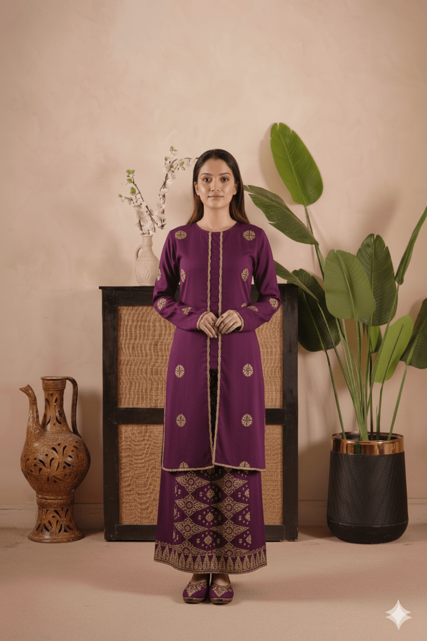 Exclusive Kebaya Kirinting Free Selendang - Xs to 8Xl - songketexclusive