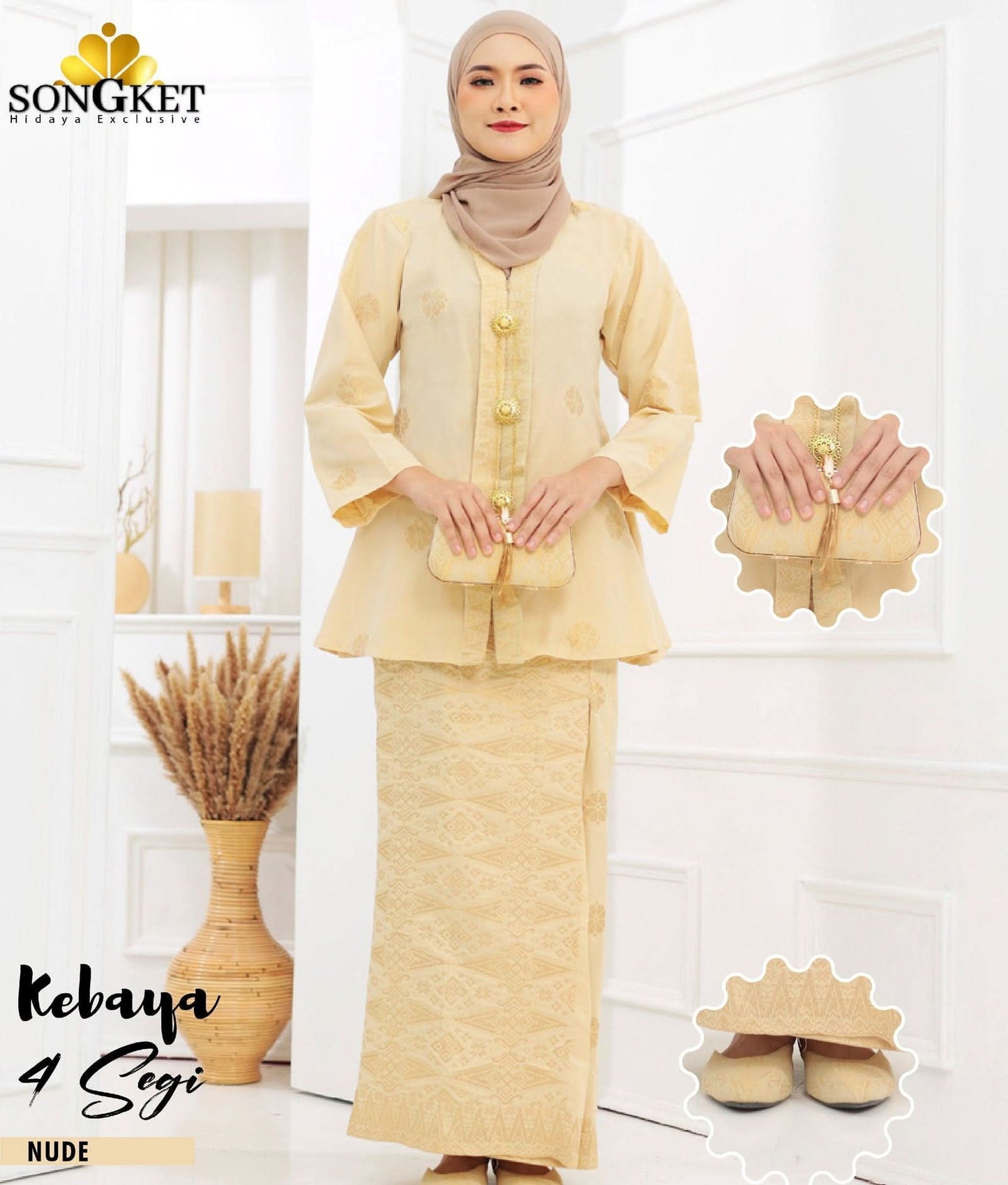 Kebaya 4Segi - Xs to Xl - songketexclusive