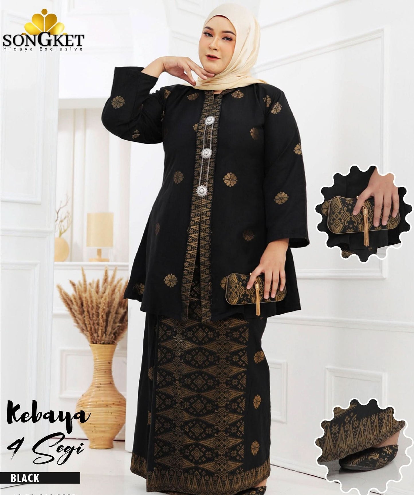 Kebaya 4Segi - Xs to Xl - songketexclusive
