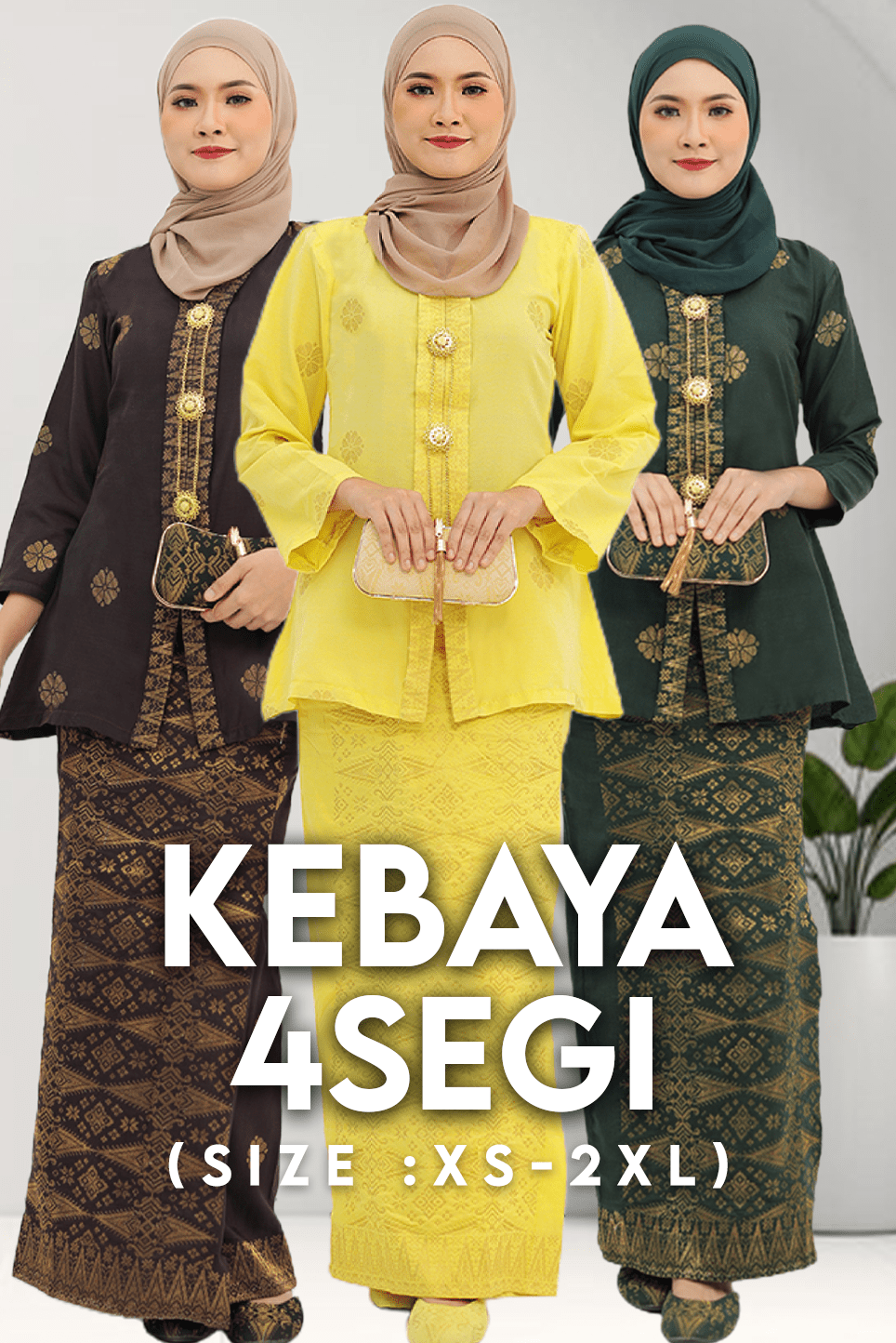 Kebaya 4Segi - Xs to Xl - songketexclusive