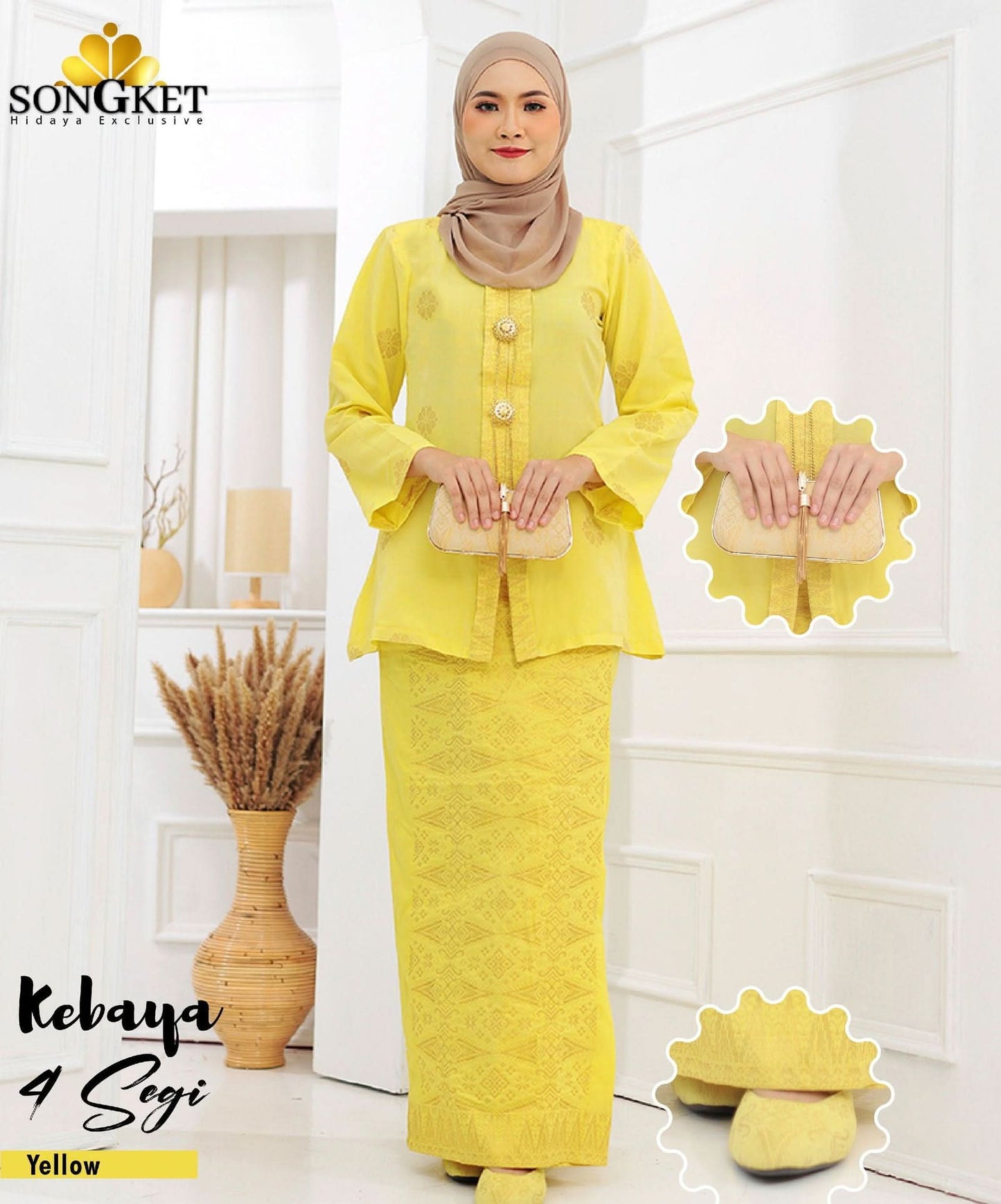 Kebaya 4Segi - Xs to Xl - songketexclusive