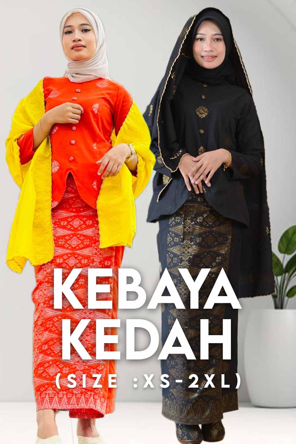 Kebaya Kedah - Xs to 2xl - songketexclusive