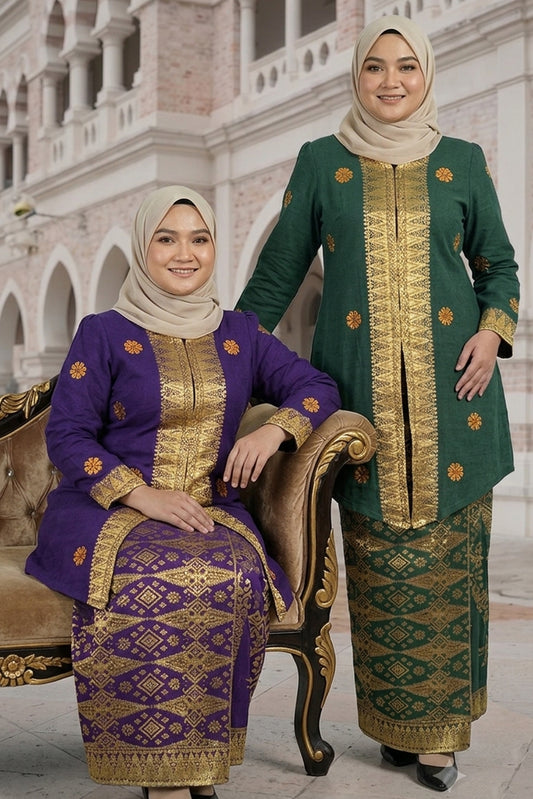 Baju Kebaya Elegant - Baju + Free Matching Selandang 🤩
