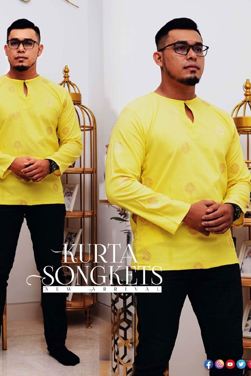 Kurta Songket Size XS - 5XL| - songketexclusive