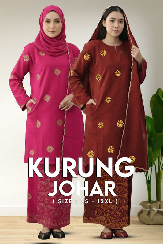 KURUNG JOHAR – Classic Traditional Elegance (XS–12XL) - songketexclusive