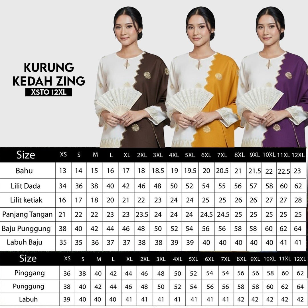 Kurung Kedah Zing - New Arrival in the Kurung Family - songketexclusive