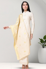 Kurung Pahang Sekali Selendang – 100% Cotton Bunga Tabur (2xl-6xl)