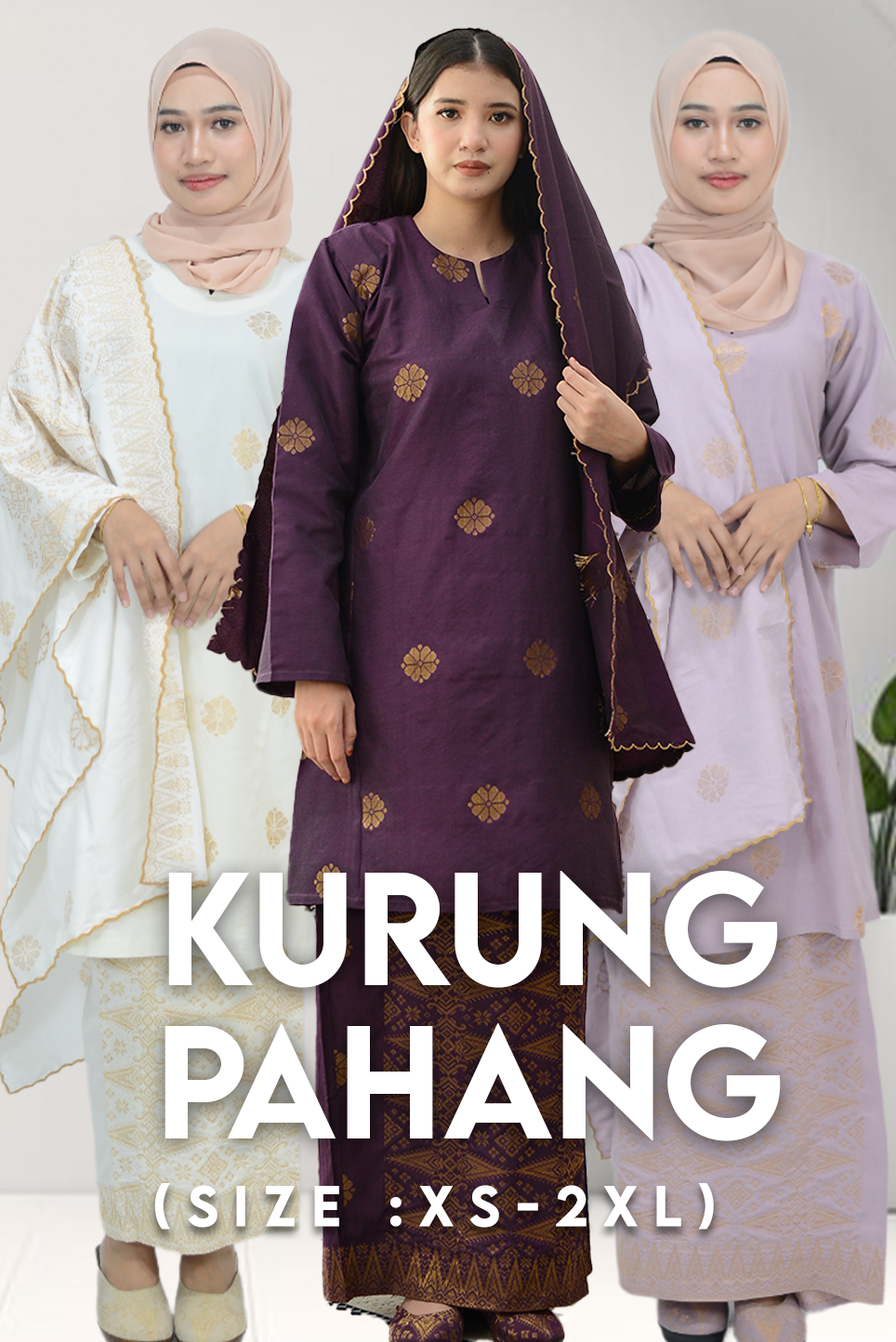 Baju Kurung Pahang | 𝑿𝑺 𝑻𝑶 2𝑿𝑳 |