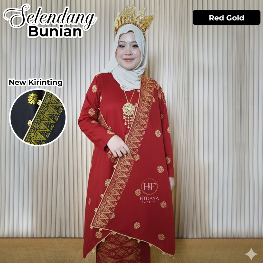 Selendang Bunian Corak - New Arrival - songketexclusive