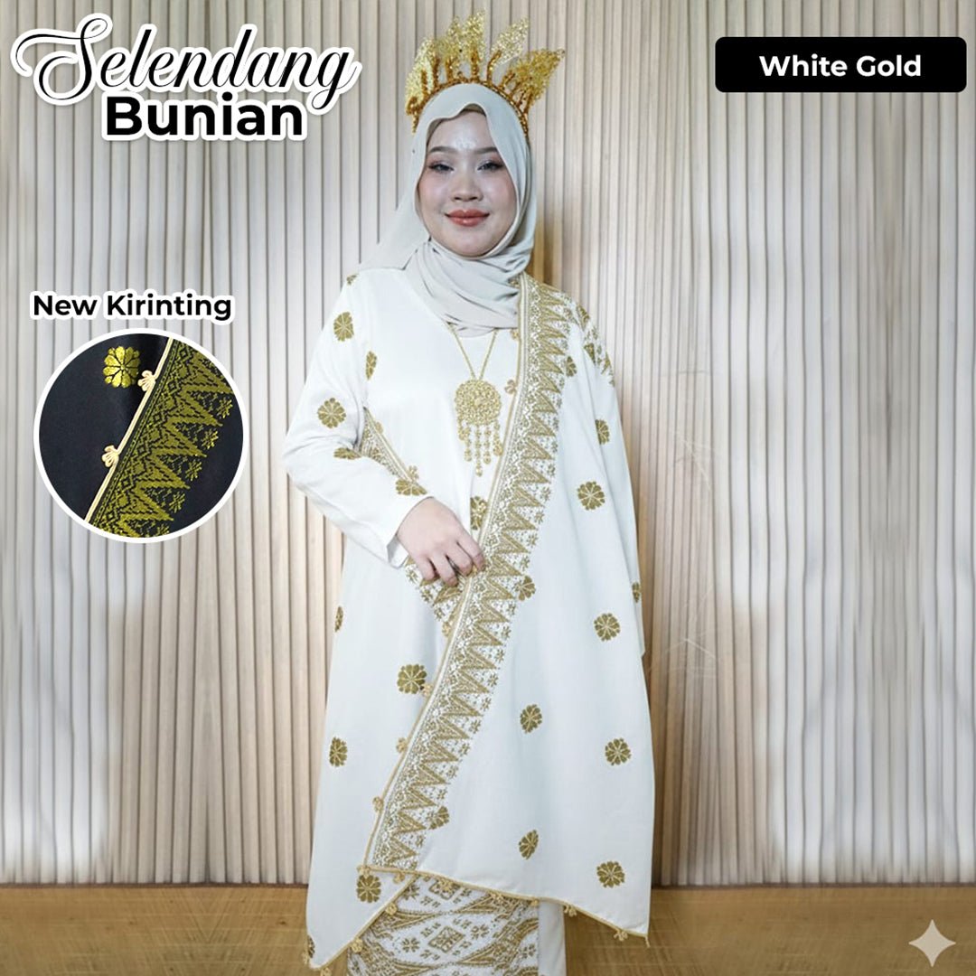 Selendang Bunian Corak - New Arrival - songketexclusive