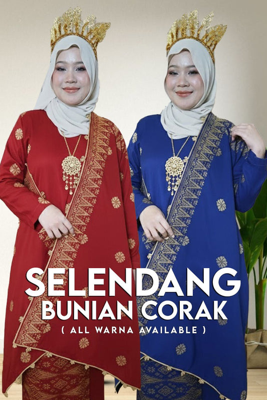 Selendang Bunian Corak - New Arrival - songketexclusive