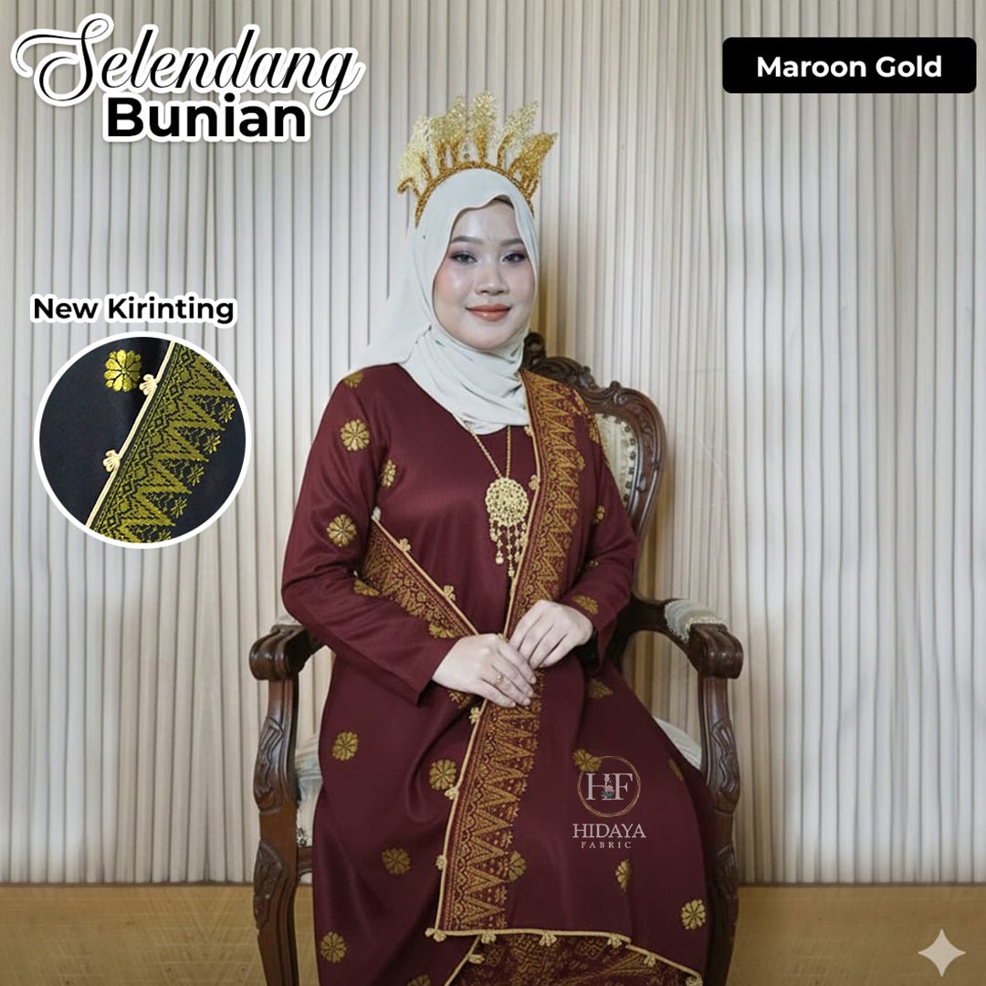 Selendang Bunian Corak - New Arrival - songketexclusive