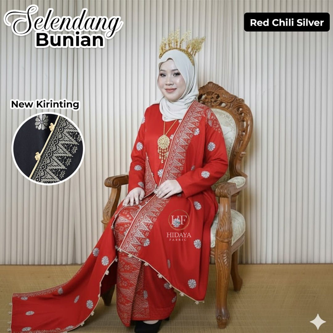 Selendang Bunian Corak - New Arrival - songketexclusive