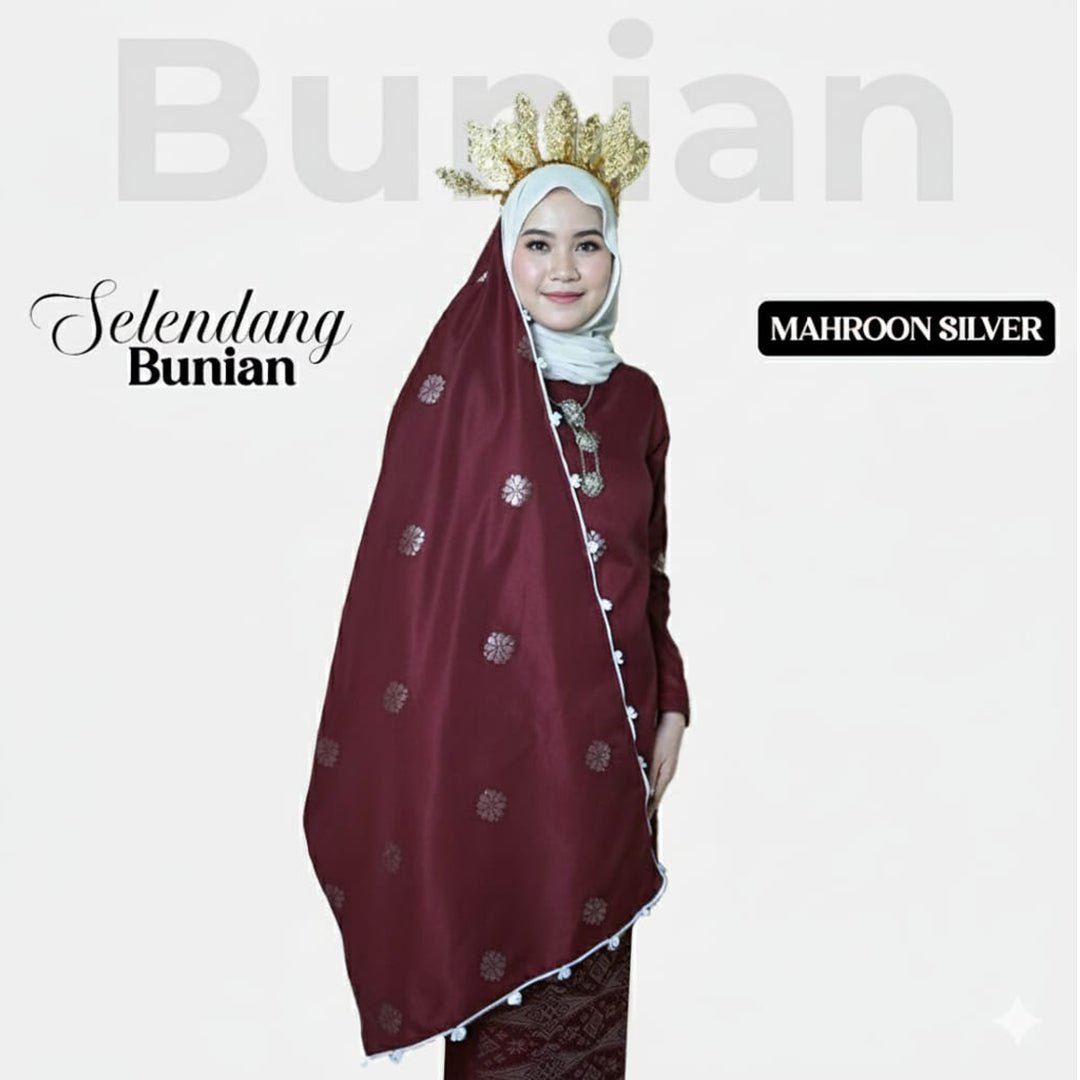 Selendang Bunian Plain - New Arrival - songketexclusive