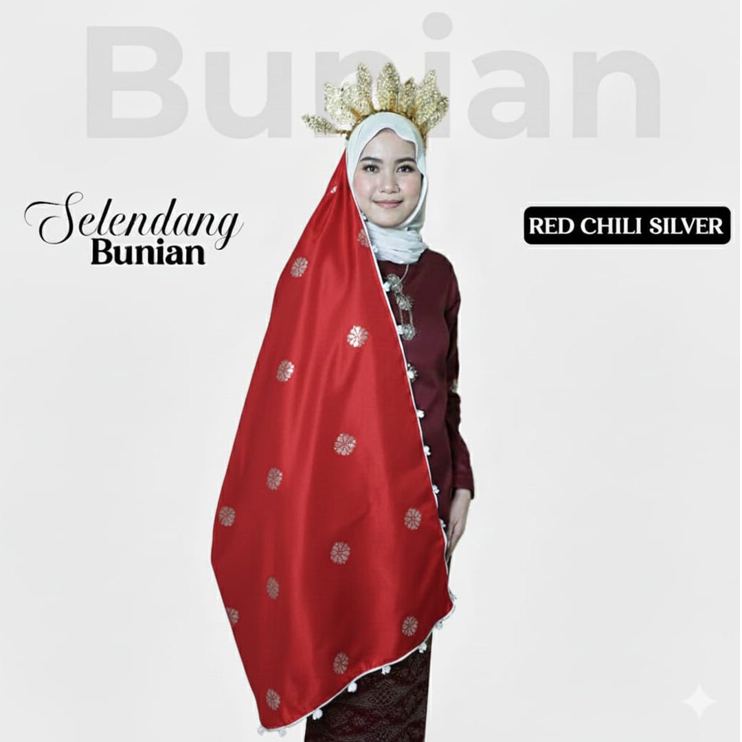 Selendang Bunian Plain - New Arrival - songketexclusive