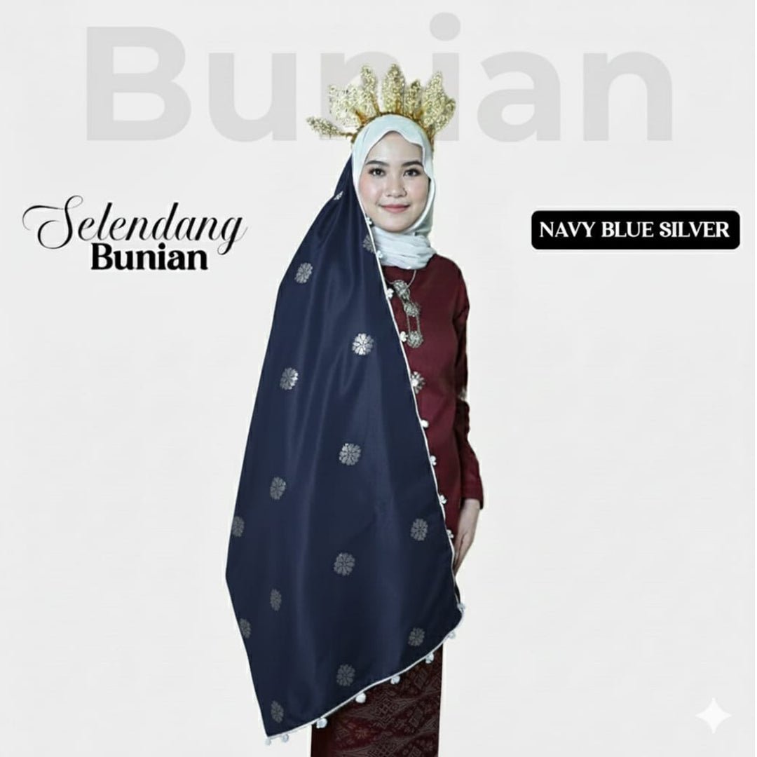 Selendang Bunian Plain - New Arrival - songketexclusive