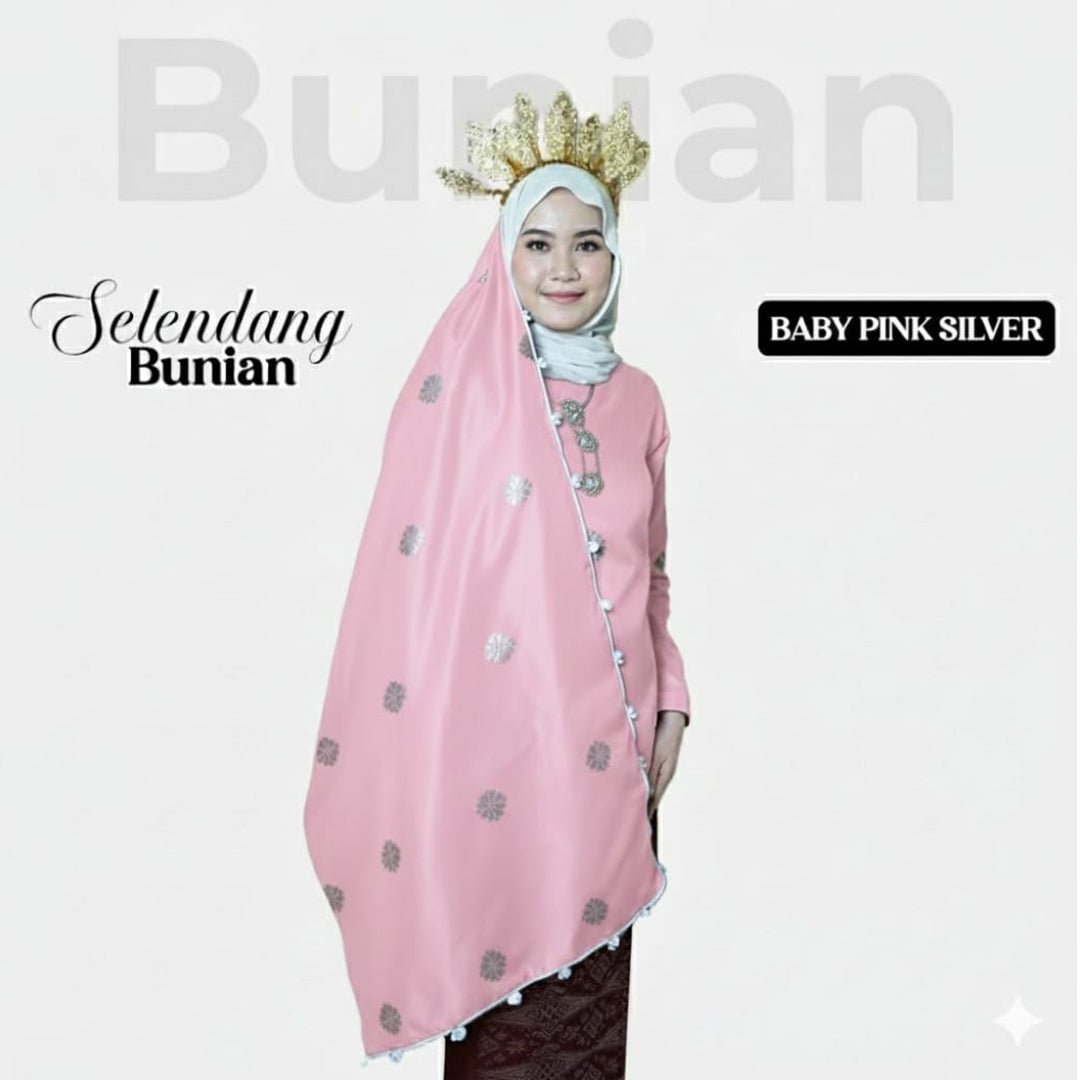 Selendang Bunian Plain - New Arrival - songketexclusive
