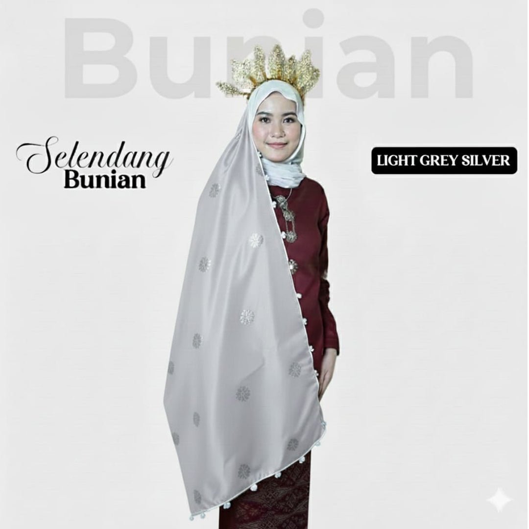Selendang Bunian Plain - New Arrival - songketexclusive