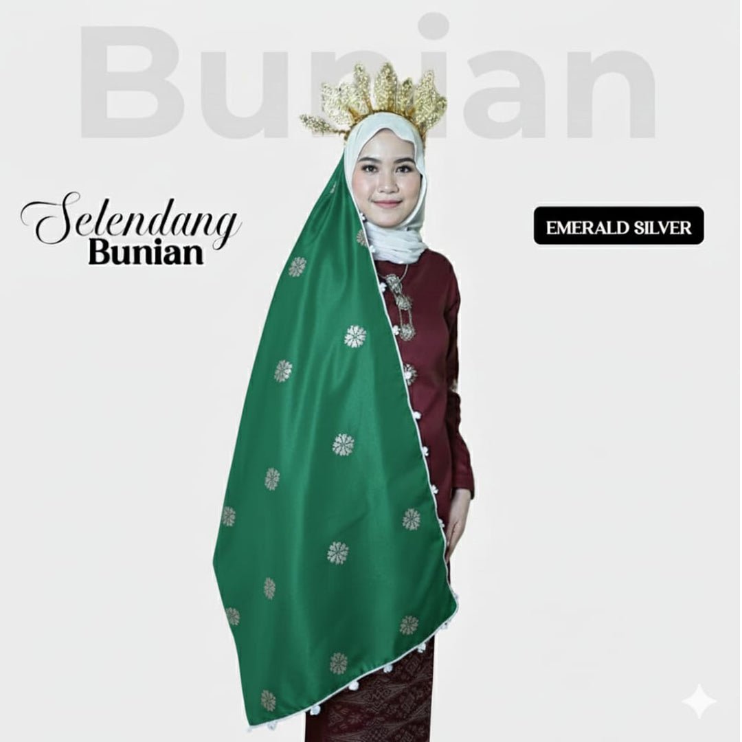 Selendang Bunian Plain - New Arrival - songketexclusive