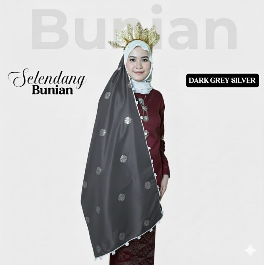 Selendang Bunian Plain - New Arrival - songketexclusive