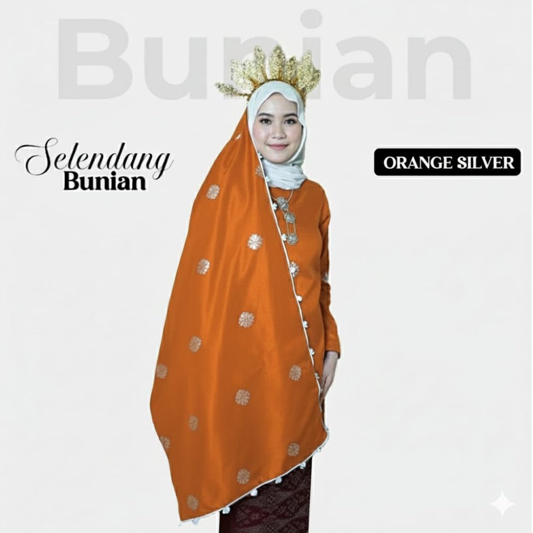 Selendang Bunian Plain - New Arrival - songketexclusive