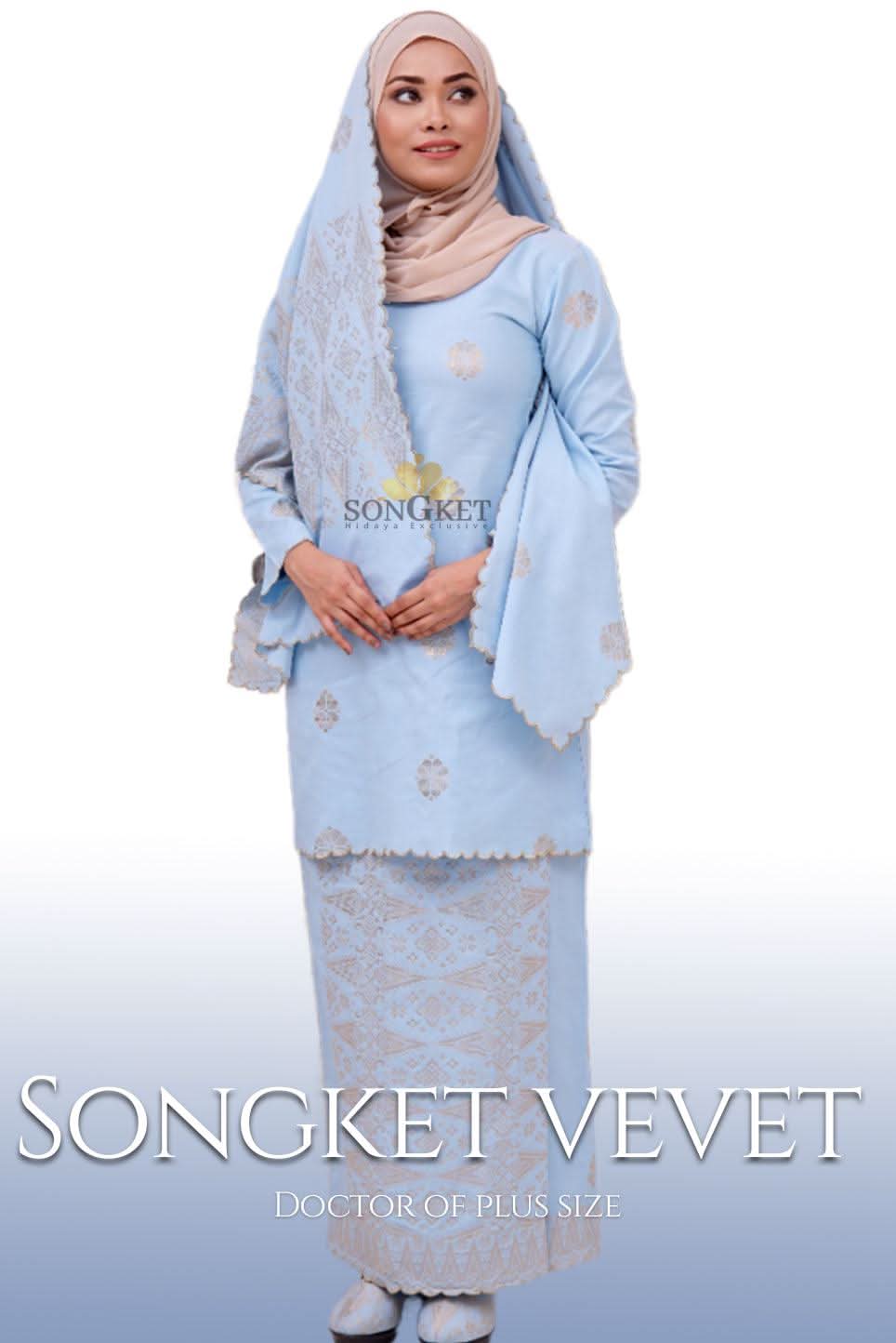 Songket Vevet + Selandang - songketexclusive